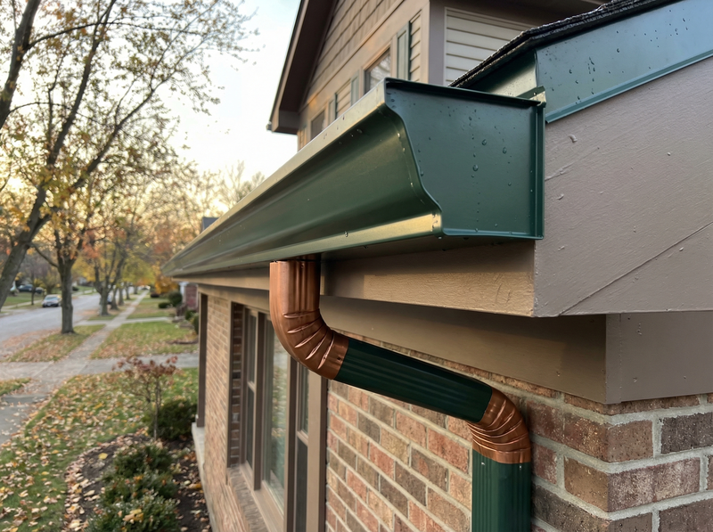Seamless aluminum gutters that protect your foundation. Professional installation.